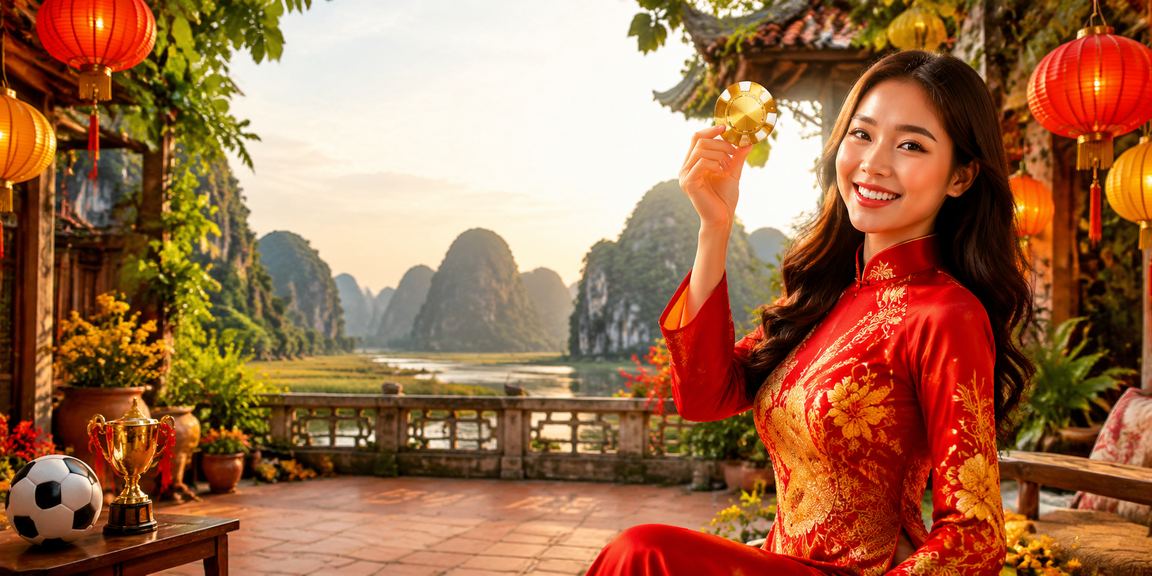 Người chơi cá cược thể thao trực tuyến tại Hội An dưới ánh đèn lồng