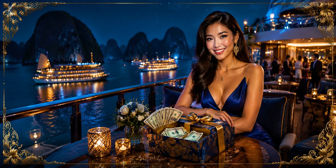 Không khí cá cược casino Việt Nam với ánh đèn neon và bàn chơi trực tuyến trên nền tảng 990k9